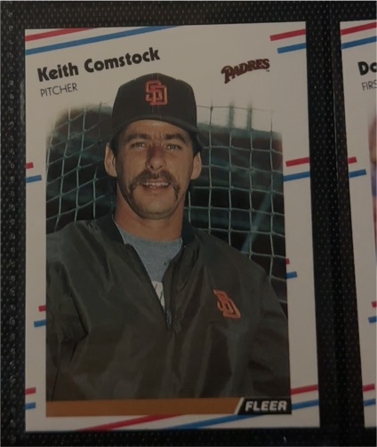 1988 Fleer #579 Keith Comstock — front
