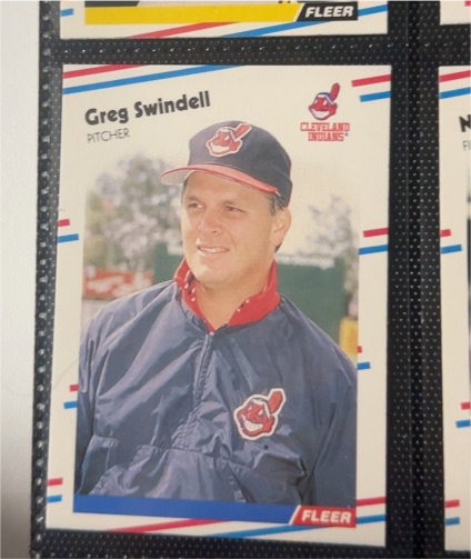 1988 Fleer #617 Greg Swindell — front