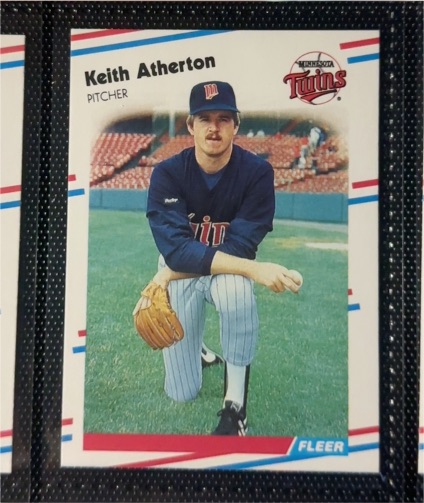 1988 Fleer #1 Keith Atherton — front