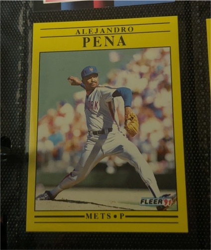 1991 Fleer #158 Alejandro Pena — front