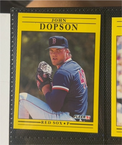 1991 Fleer #92 John Dopson — front