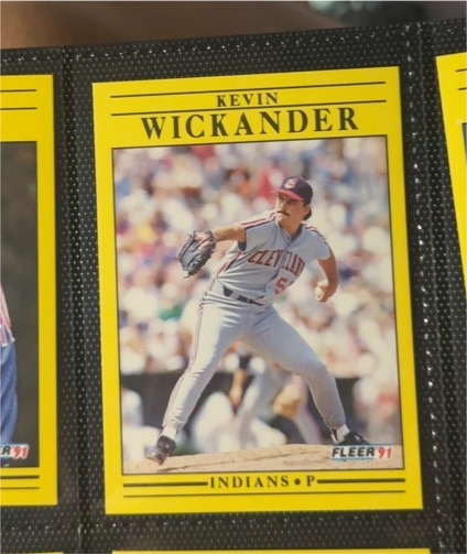 1991 Fleer #385 Kevin Wickander — front