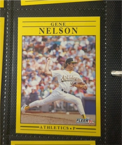 1991 Fleer #17 Gene Nelson — front