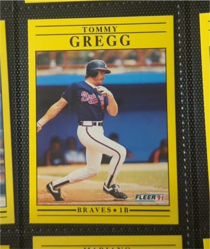1991 Fleer #691 Tommy Gregg — front