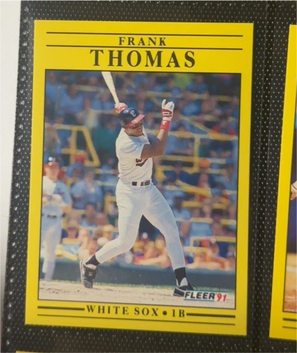 1991 Fleer #138 Frank Thomas — front