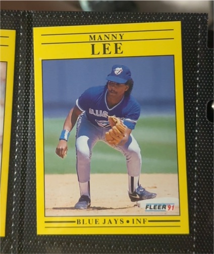 1991 Fleer #491 Manny Lee — front