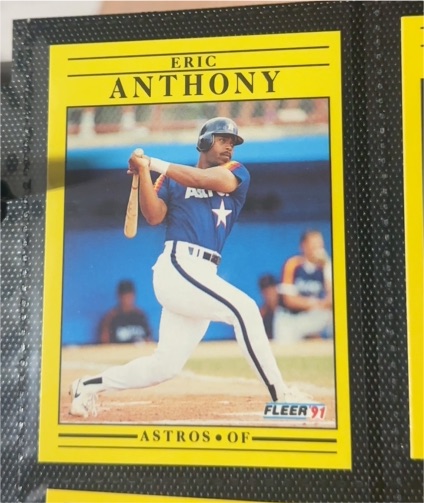 1991 Fleer #498 Eric Anthony — front
