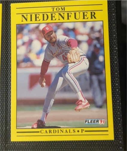 1991 Fleer #639 Tom Niedenfuer — front
