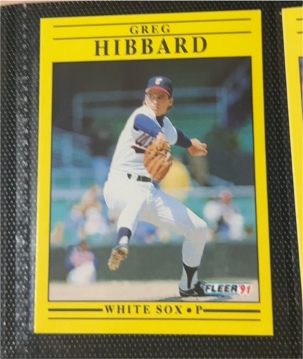 1991 Fleer #122 Greg Hibbard — front
