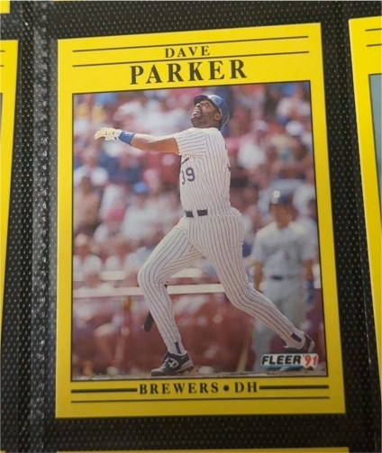 1991 Fleer #593 Dave Parker — front