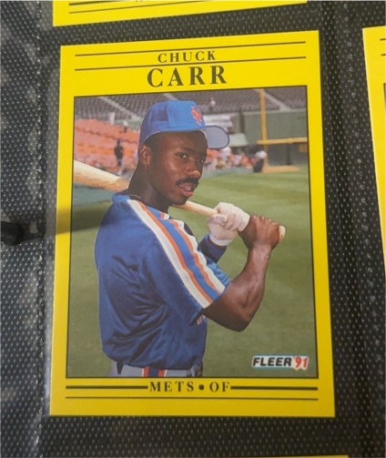 1991 Fleer #141 Chuck Carr — front