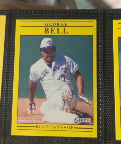 1991 Fleer #169 George Bell — front