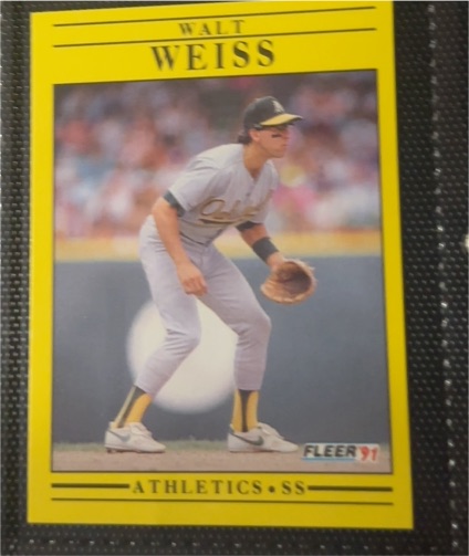1991 Fleer #26 Walt Weiss — front