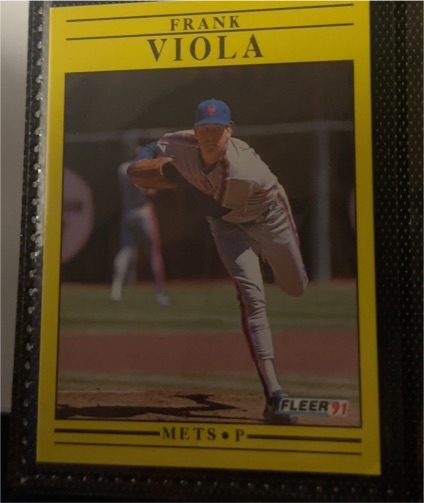 1991 Fleer #490 Frank Viola — front