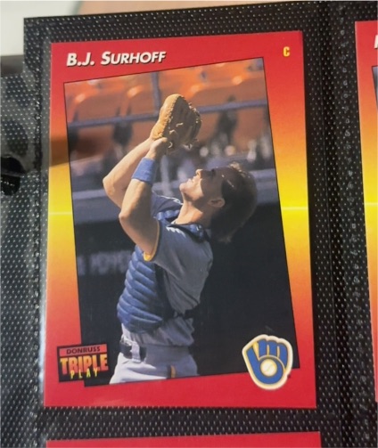 1992 Donruss Triple Play #56 B.J. Surhoff — front