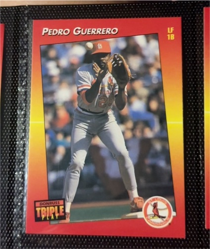1992 Donruss Triple Play #9 Pedro Guerrero — front