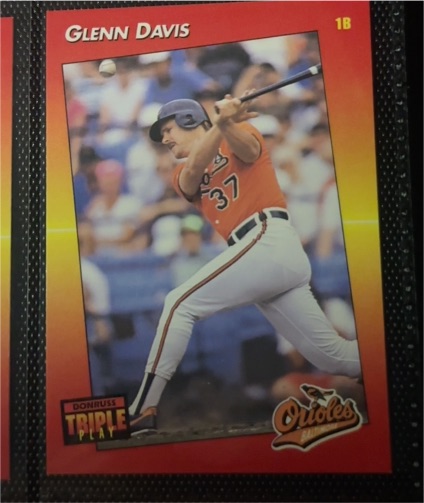 1992 Donruss Triple Play #60 Glenn Davis — front