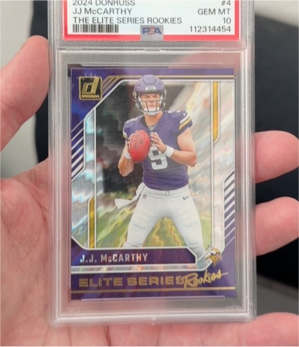 2024 Donruss #4 J.J. McCarthy Elite Series Rookies — front