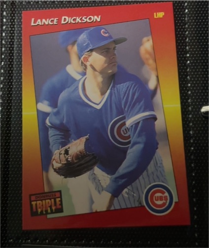 1992 Donruss Triple Play #97 Lance Dickson — front