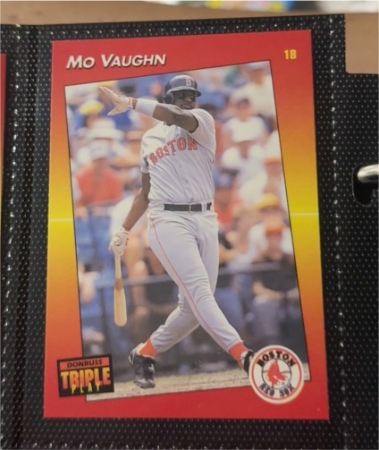 1992 Donruss Triple Play #79 Mo Vaughn — front