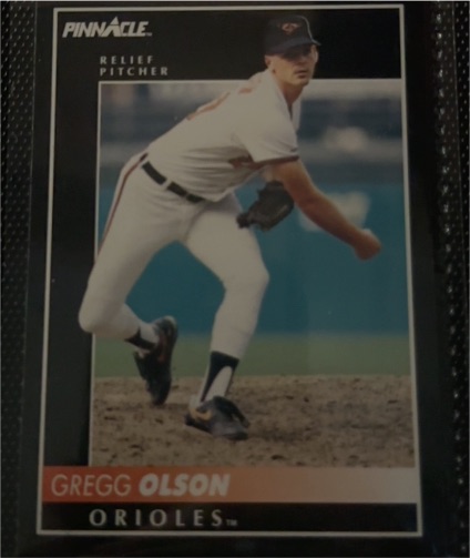 1992 Pinnacle #61 Gregg Olson — front