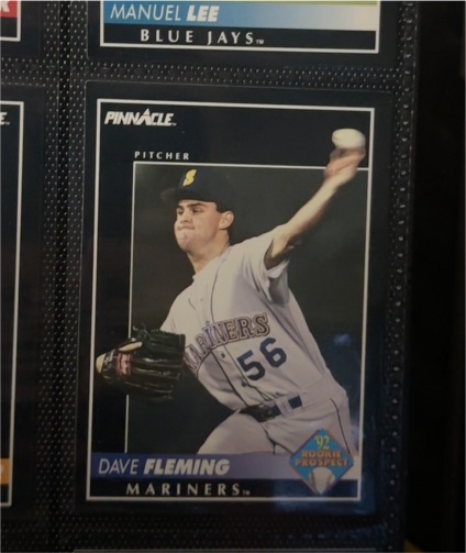 1992 Pinnacle #275 Dave Fleming Seattle Mariners Rookie Prospect — front