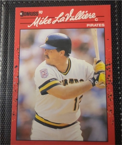 1990 Donruss #211 Mike LaValliere — front