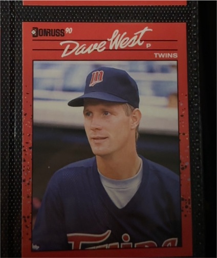 1990 Donruss #387 Dave West — front