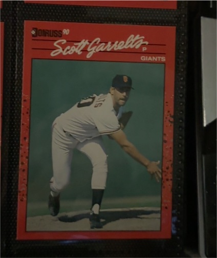1990 Donruss #217 Scott Garrelts — front
