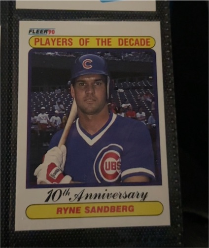1990 Fleer #625 Ryne Sandberg — front