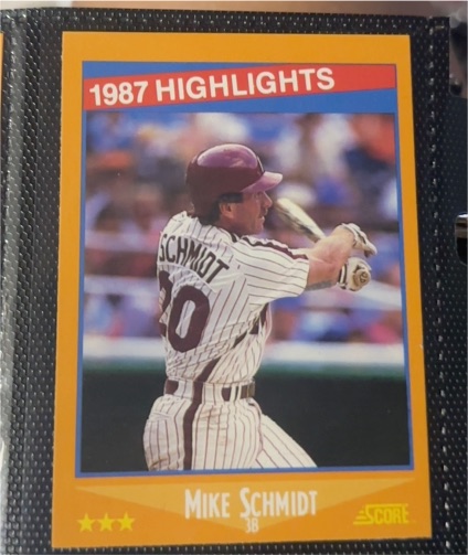 1988 Score #657 Mike Schmidt — front