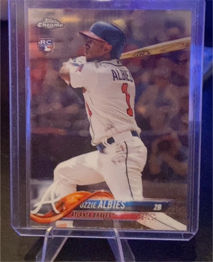 2018 Topps Chrome Update #HMT27 Ozzie Albies — front