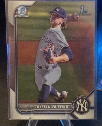 2022 Bowman Chrome Draft #BDC-43 Trystan Vrieling — front