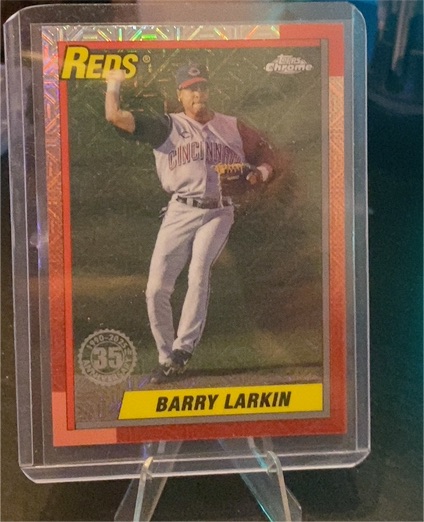 2025 Topps Series 1 - 1990 Topps Chrome #T90C-38 Barry Larkin — front