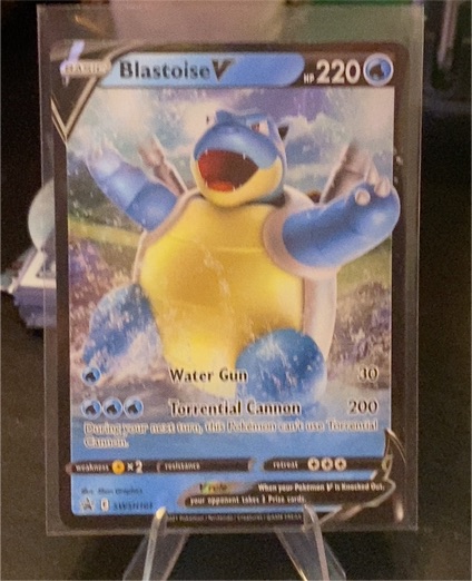 2021 Pokémon TCG Sword & Shield Black Star Promo #SWSH101 Blastoise V — front