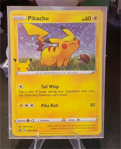 2020 Pokémon SWSH039 Pikachu — front