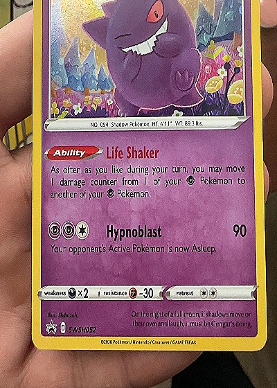 2020 Pokémon SWSH052 Gengar — front
