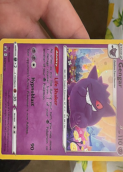 2020 Pokémon Sword & Shield #085/202 Gengar — front