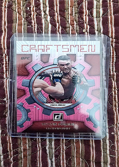 2022 Donruss UFC #12 Dustin Poirier Craftsmen — front
