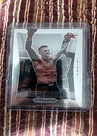 2022 Panini Prizm UFC #14 Dustin Poirier Flashback Insert — front