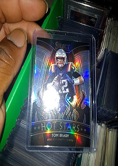 2020 Panini Select #HS2 Tom Brady Hot Stars Silver Prizm — front