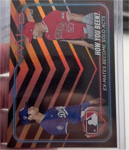 2024 Topps Update #US76 Shohei Ohtani / Mike Trout — front