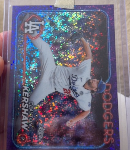 2024 Topps Chrome #110 Clayton Kershaw — front