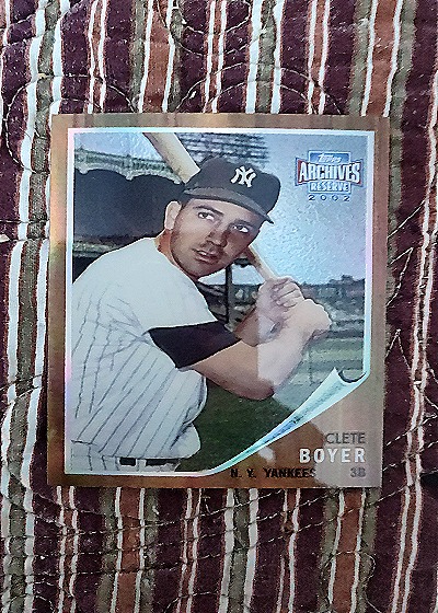 2002 Topps Archives Reserve #32 Clete Boyer — front