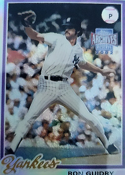 2002 Topps Archives Reserve #93 Ron Guidry — front