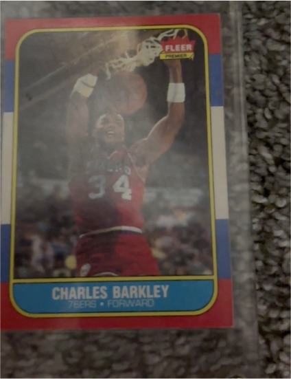 1986 Fleer #7 Charles Barkley — front