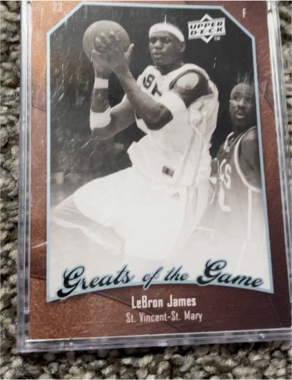 2010 Upper Deck Greats of the Game #40 LeBron James — front