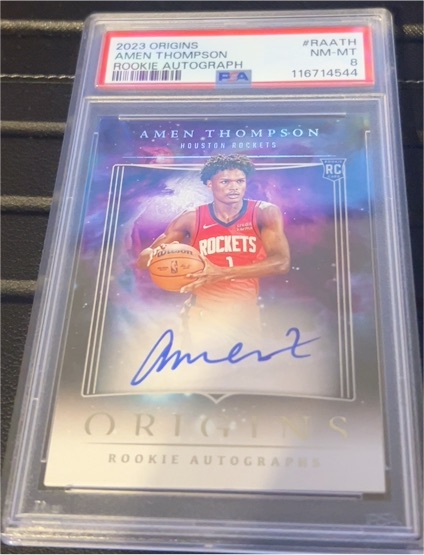 2023 Panini Origins #RAATH Amen Thompson Rookie Autograph — front