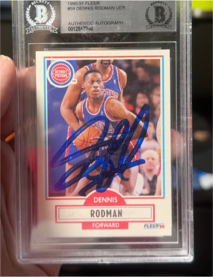 1990-91 Fleer #59 Dennis Rodman — front
