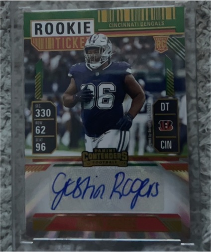 2024 Panini Contenders #247 Justin Rogers Rookie Ticket — front